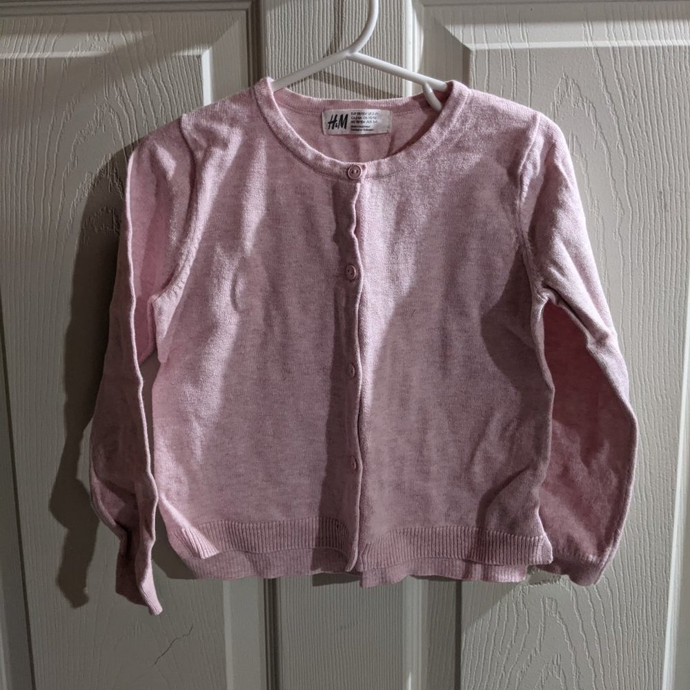 Pink cardigan